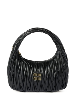 Miu Miu Wander matelassé leather shoulder bag - Black