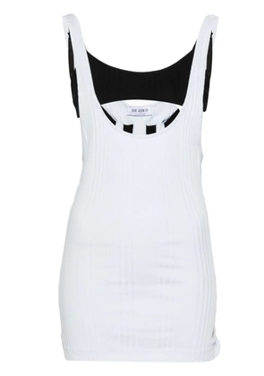 The Attico layered cotton tank top - Blue