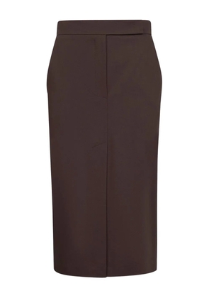 Blanca Vita front-closure pocket skirt - Brown