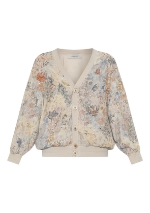 Golden Goose floral sequin-embellished cardigan - Neutrals
