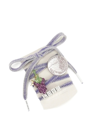 Golden Goose grape-motif beaded shoe laces - Purple