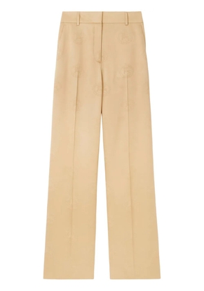Burberry EKD wide-leg silk trousers - Neutrals