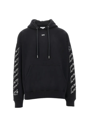 Off-White oversized hooded sweatshirt - Black