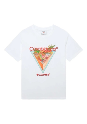 Casablanca graphic print round-neck T-shirt - White