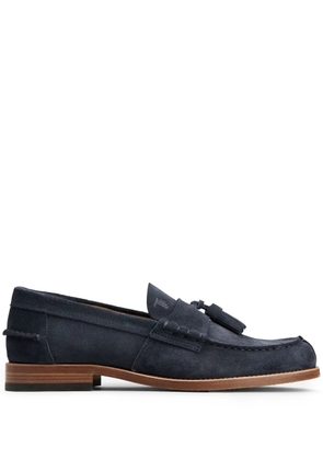 Tod's tassel-detail suede loafers - Blue