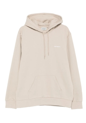 Carhartt WIP logo-embroidery hoodie - Neutrals