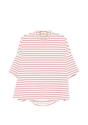 Plan C striped short-sleeve T-shirt - Neutrals
