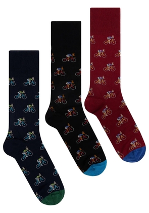 Paul Smith knitted socks (pack of three) - Red