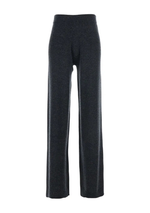 Allude straight-leg wool-cashmere trousers - Black