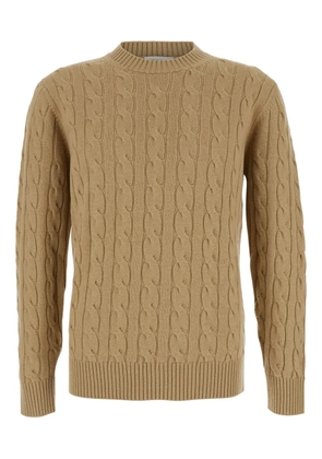 Kangra cable-knit crew-neck sweater - Neutrals