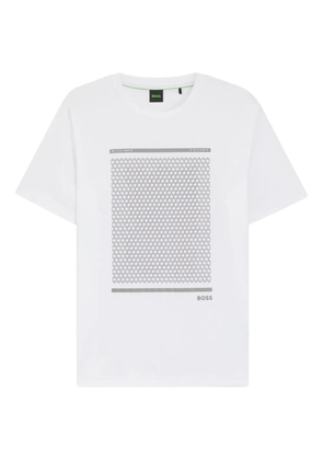 BOSS geometric-print T-Shirt - White