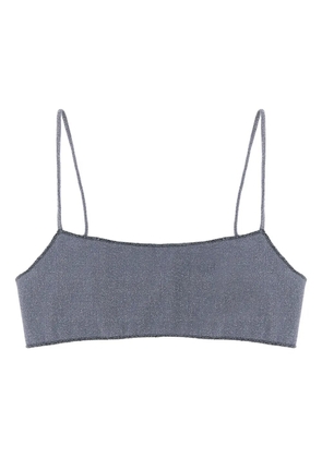 MC2 Saint Barth Sadie lurex bralette bikini top - Blue