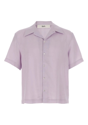 Séfr Noam short-sleeve button-up shirt - Purple