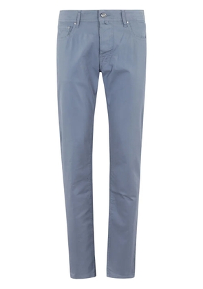 Jacob Cohën appliqué straight-leg trousers - Blue