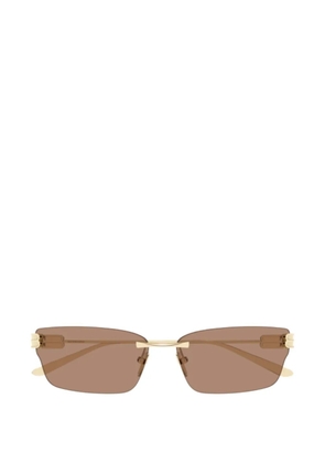 Balenciaga Eyewear rimless sunglasses - Gold