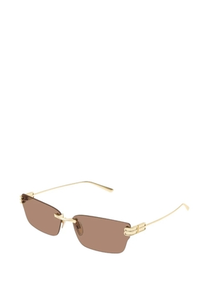 Balenciaga Eyewear rimless sunglasses - Gold