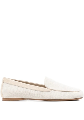 KHAITE textured loafers - White