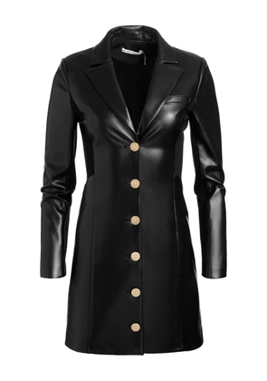 alice + olivia Michelle button-front mini dress - Black
