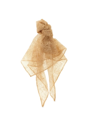 Giuseppe Di Morabito lace triangle bandana - Yellow