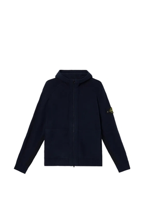 Stone Island zip-fastening hooddie - Blue