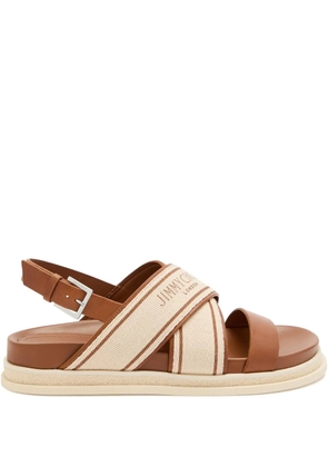 Jimmy Choo Joa leather sandals - Brown