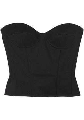 Balenciaga strapless bustier top - Black