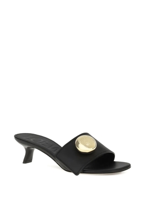 LOEWE 450mm pebble-embellished leather sandals - Black