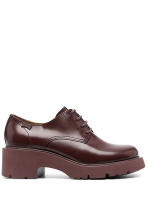 Camper Milah 50mm leather oxfords - Red