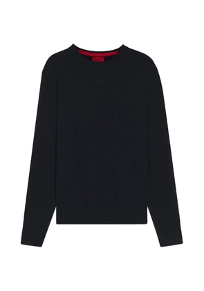 HUGO logo-detail sweater - Blue