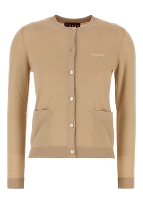 Gucci cashmere-silk cardigan - Neutrals