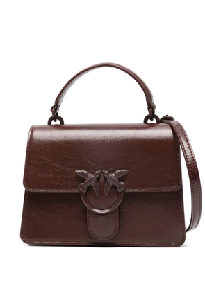 PINKO Love One logo-plaque tote bag - Red