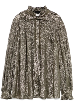 Chloé lamé-effect blouse - Black