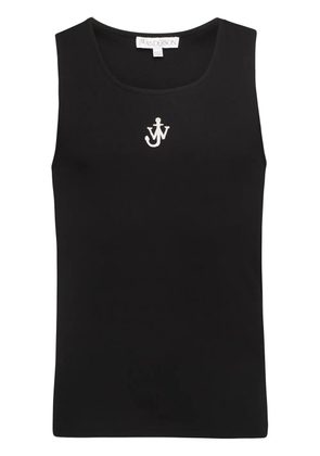 JW Anderson Anchor-embroidered tank top - Black