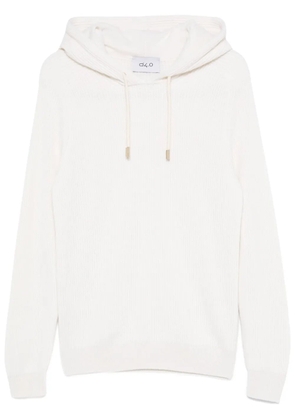D4.0 cashmere hoodie - White