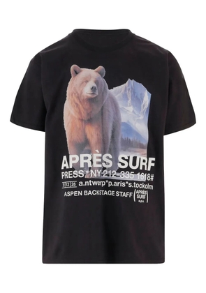 Après Surf bear-print cotton T-shirt - Black