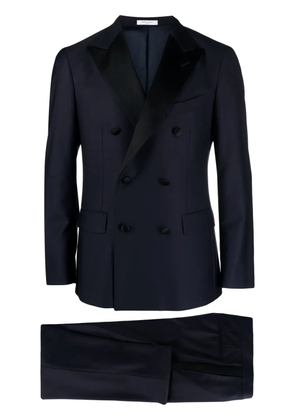 Boglioli satin-trim tuxedo suit - Blue