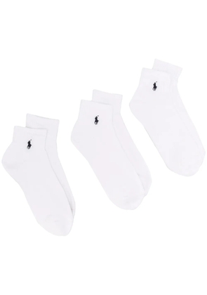Polo Ralph Lauren pony motif socks - White