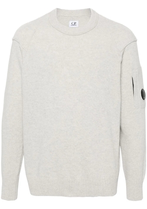 C.P. Company Lens-detailed sweater - Grey