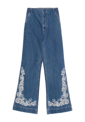 ALEMAIS embroidered-detail jeans - Blue