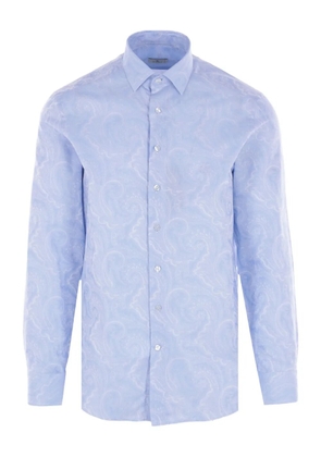 ETRO paisley-jacquard shirt - Blue