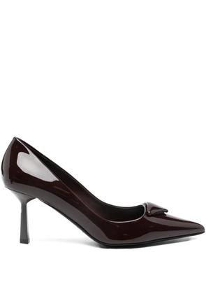 Prada 70mm patent leather pumps - Red