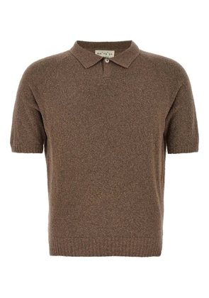 Ma'ry'ya ribbed-hem polo shirt - Brown
