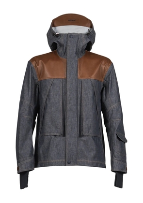 Moncler Grenoble Langtang hooded panelled jacket - Blue