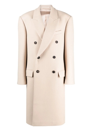 WARDROBE.NYC x Hailey Bieber virgin wool coat - Neutrals