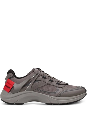 HUGO lace-up panelled trainers - Grey