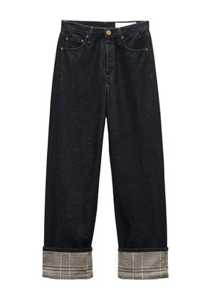 rag & bone Shea checked-cuff jeans - Blue
