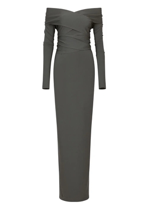 Dolce & Gabbana KIM DOLCE&GABBANA Milano-rib maxi dress - Grey