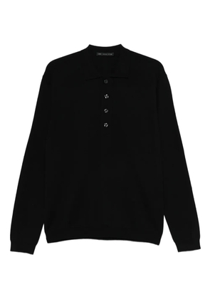 Low Brand button-fastening polo shirt - Black