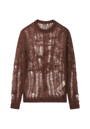 Rick Owens openwork sweater - Brown