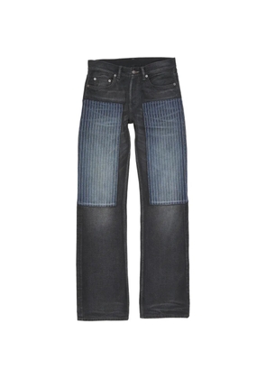Acne Studios contrast-panel jeans - Black